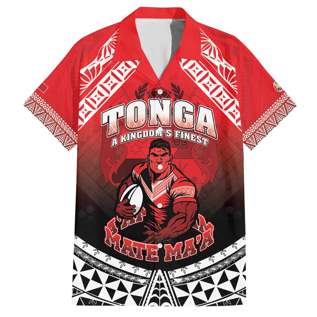 Custom Rugby Tonga MMT Family Matching Summer Maxi Dress and Hawaiian Shirt Mana O Tonga - Polynesian Pride