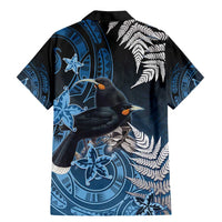 New Zealand Huia Bird Family Matching Mermaid Dress and Hawaiian Shirt Aotearoa Maori Pattern LT05 - Polynesian Pride