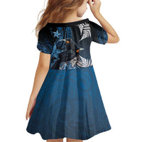 New Zealand Huia Bird Family Matching Summer Maxi Dress and Hawaiian Shirt Aotearoa Maori Pattern LT05 - Polynesian Pride