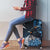 New Zealand Huia Bird Luggage Cover Aotearoa Maori Pattern