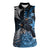 New Zealand Huia Bird Women Sleeveless Polo Shirt Aotearoa Maori Pattern