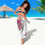 Guam Chamorro Sarong Bougainvillea White Polynesian Tribal Pattern
