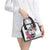 Guam Chamorro Shoulder Handbag Bougainvillea White Polynesian Tribal Pattern