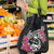 Guam Chamorro Grocery Bag Bougainvillea Black Polynesian Tribal Pattern