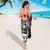 Guam Chamorro Sarong Bougainvillea Black Polynesian Tribal Pattern