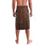 Personalised Bula Fiji Lavalava Fijian Masi Pattern With Brown Coat Of Arms LT05 - Polynesian Pride