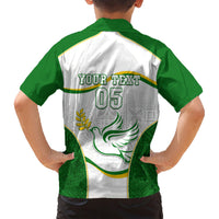 Custom Tailevu Rugby Family Matching Short Sleeve Bodycon Dress and Hawaiian Shirt Fiji Tapa Pattern LT05 - Polynesian Pride