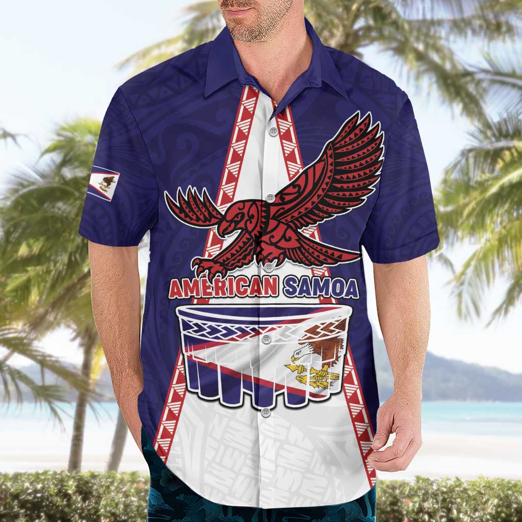 Personalised American Samoa Flag Day Hawaiian Shirt Flag Style