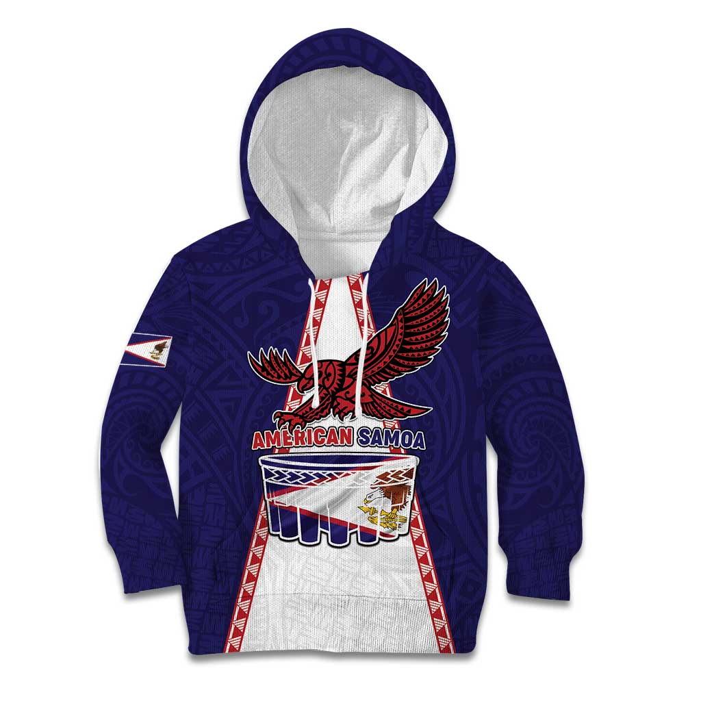 Personalised American Samoa Flag Day Kid Hoodie Flag Style