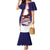 Personalised American Samoa Flag Day Mermaid Dress Flag Style