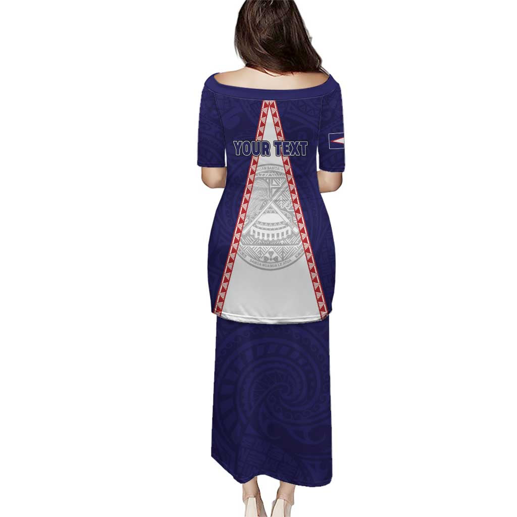 Personalised American Samoa Flag Day Puletasi Flag Style