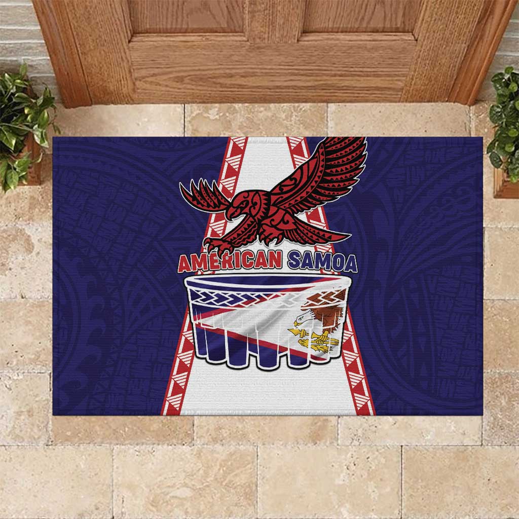 American Samoa Flag Day Rubber Doormat Flag Style