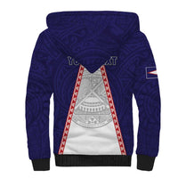 Personalised American Samoa Flag Day Sherpa Hoodie Flag Style