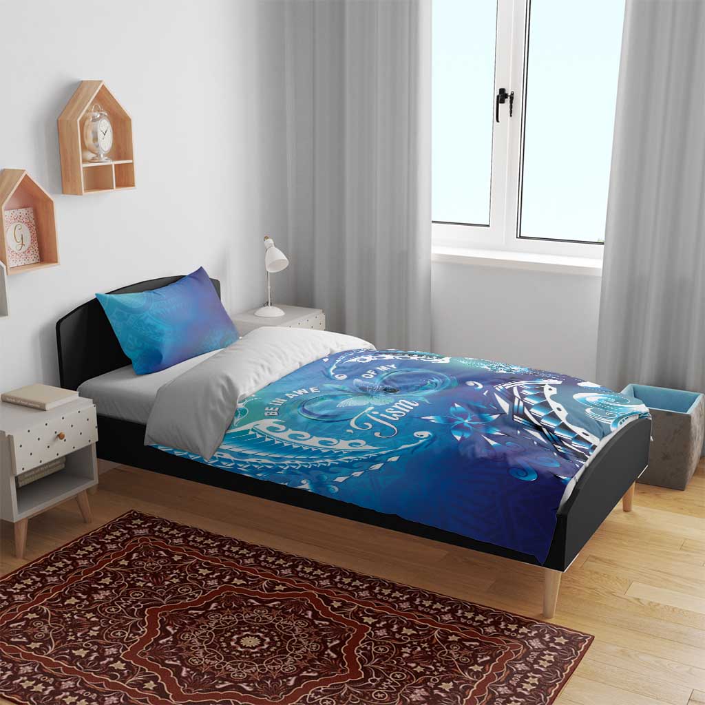 Polynesia Autism Awareness Bedding Set Be In Awe Of My 'Tism