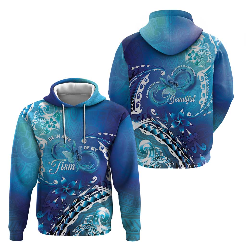 Polynesia Autism Awareness Hoodie Be In Awe Of My 'Tism