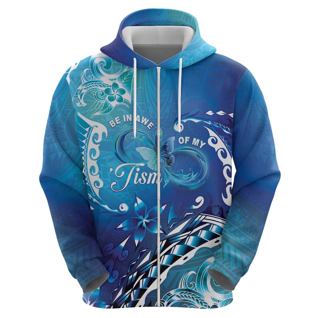 Polynesia Autism Awareness Hoodie Be In Awe Of My 'Tism