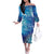 Polynesia Autism Awareness Off The Shoulder Long Sleeve Dress Be In Awe Of My 'Tism