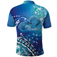 Polynesia Autism Awareness Polo Shirt Be In Awe Of My 'Tism