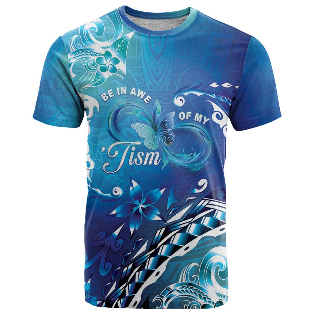 Polynesia Autism Awareness T Shirt Be In Awe Of My 'Tism