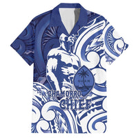 Guam Chief Kepuha Family Matching Off Shoulder Maxi Dress and Hawaiian Shirt Chamorro Pride