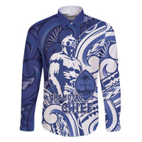 Guam Chief Kepuha Family Matching Off Shoulder Maxi Dress and Hawaiian Shirt Chamorro Pride