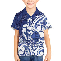 Guam Chief Kepuha Family Matching Off Shoulder Maxi Dress and Hawaiian Shirt Chamorro Pride