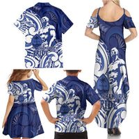 Guam Chief Kepuha Family Matching Summer Maxi Dress and Hawaiian Shirt Chamorro Pride