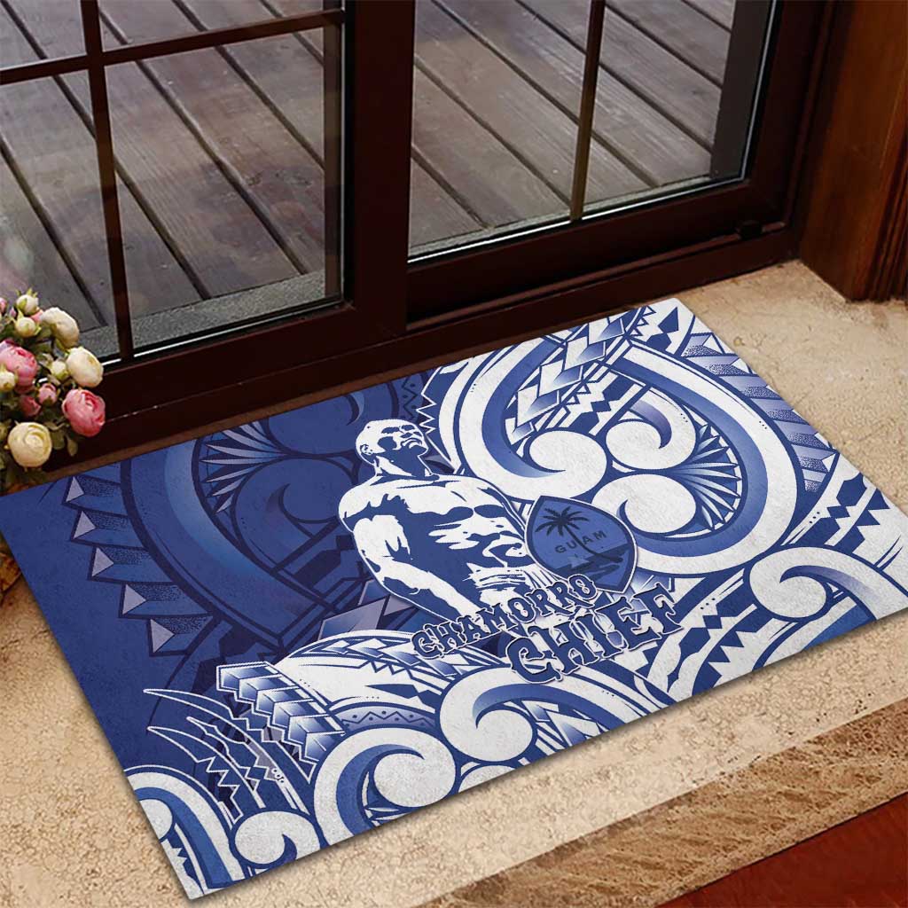 Guam Chief Kepuha Rubber Doormat Chamorro Pride