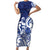 Guam Chief Kepuha Short Sleeve Bodycon Dress Chamorro Pride