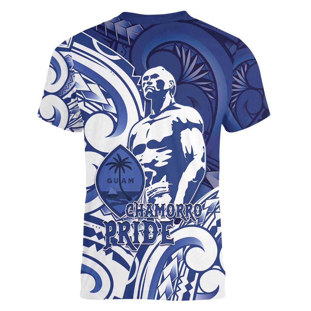 Guam Chief Kepuha Women V-Neck T-Shirt Chamorro Pride