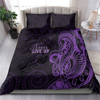 Lupus Warrior Bedding Set Never Give Up Polynesian Style