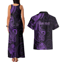 Personalised Lupus Warrior Couples Matching Tank Maxi Dress and Hawaiian Shirt Never Give Up Polynesian Style