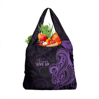 Lupus Warrior Grocery Bag Never Give Up Polynesian Style