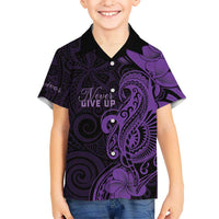 Personalised Lupus Warrior Hawaiian Shirt Never Give Up Polynesian Style
