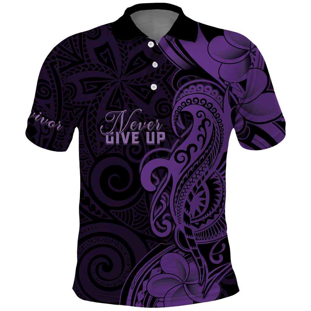 Personalised Lupus Warrior Polo Shirt Never Give Up Polynesian Style