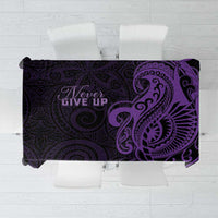 Lupus Warrior Tablecloth Never Give Up Polynesian Style