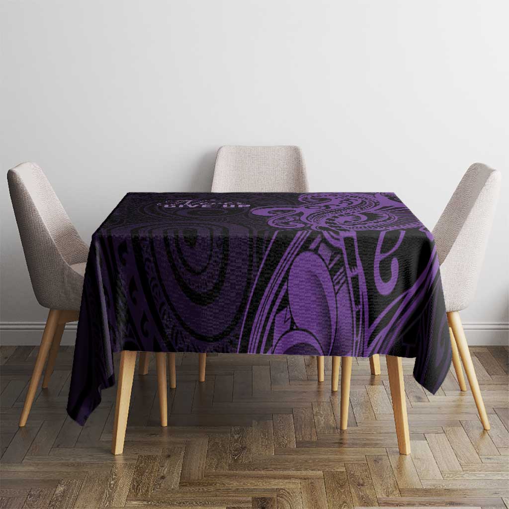 Lupus Warrior Tablecloth Never Give Up Polynesian Style