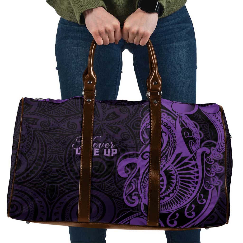 Lupus Warrior Travel Bag Never Give Up Polynesian Style