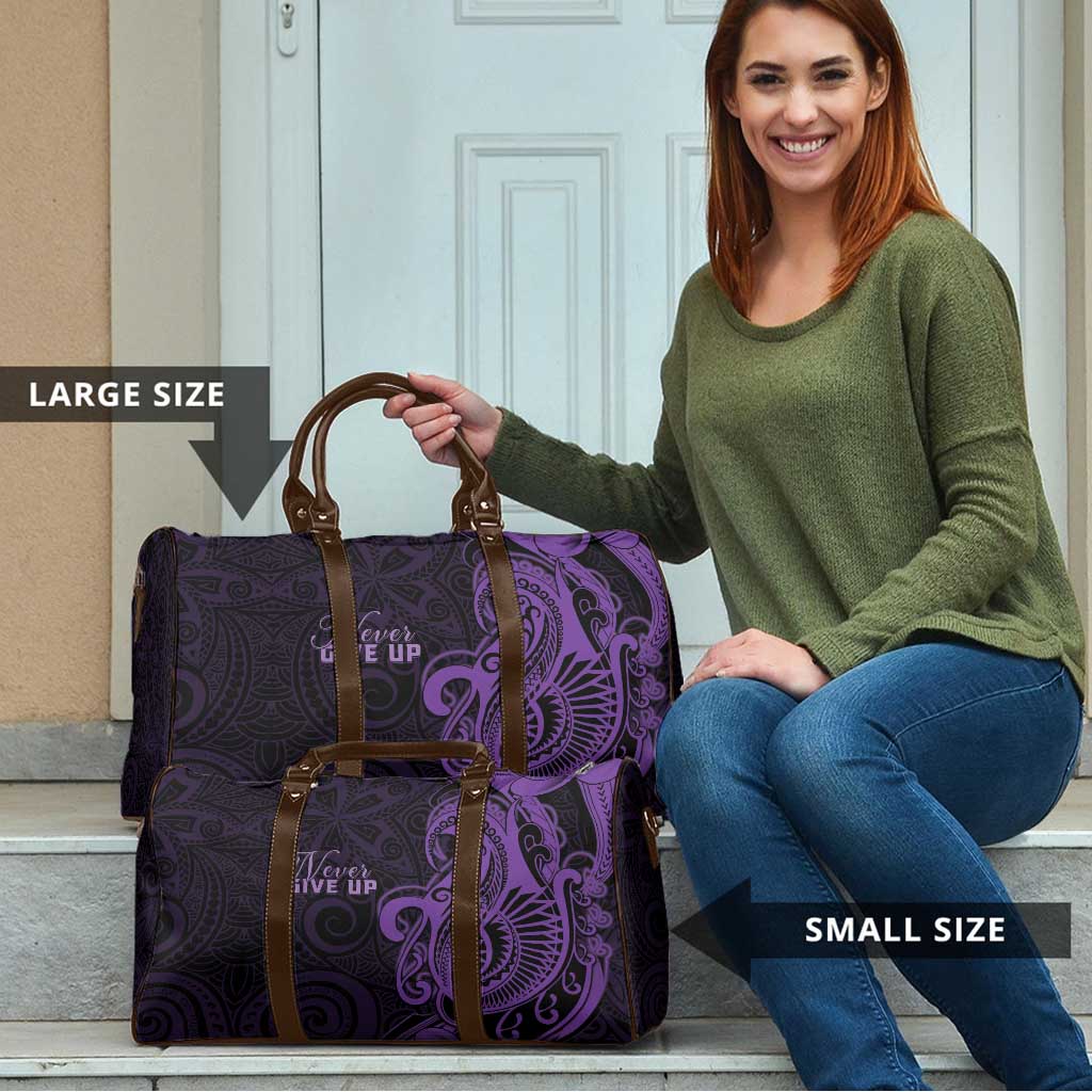 Lupus Warrior Travel Bag Never Give Up Polynesian Style