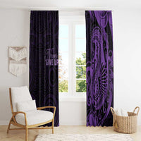 Lupus Warrior Window Curtain Never Give Up Polynesian Style