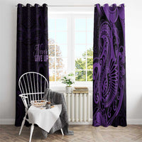 Lupus Warrior Window Curtain Never Give Up Polynesian Style