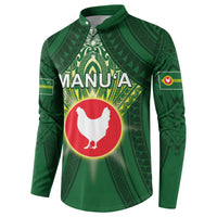 Personalized American Samoa Manu'a Cession Day Button Sweatshirt With Polynesian Pattern