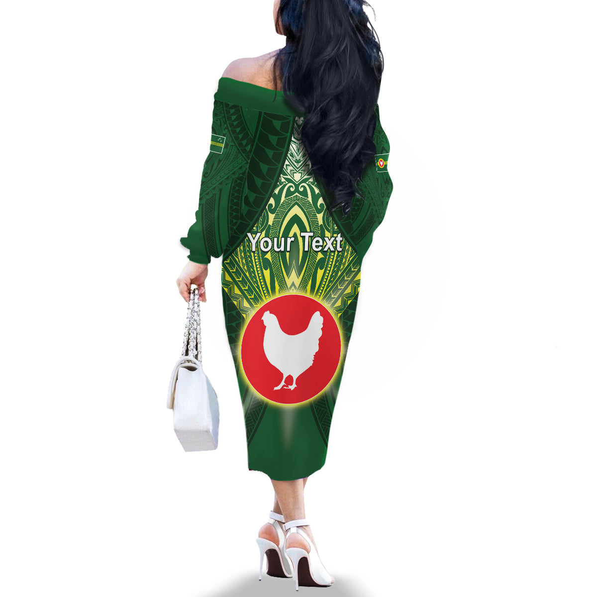 Personalized American Samoa Manu'a Cession Day Family Matching Off The Shoulder Long Sleeve Dress and Hawaiian Shirt With Polynesian Pattern