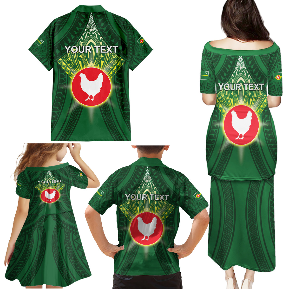 Personalized American Samoa Manu'a Cession Day Family Matching Puletasi and Hawaiian Shirt With Polynesian Pattern LT05 - Polynesian Pride