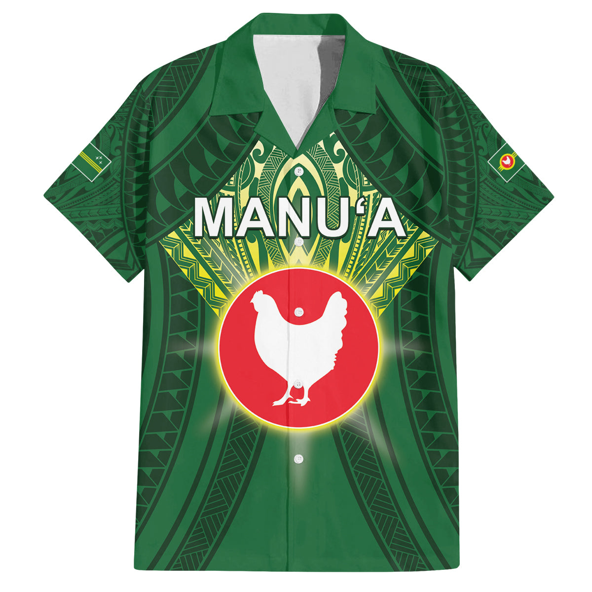 Personalized American Samoa Manu'a Cession Day Family Matching Tank Maxi Dress and Hawaiian Shirt With Polynesian Pattern
