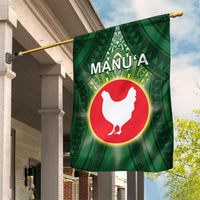 American Samoa Manu'a Cession Day Garden Flag With Polynesian Pattern