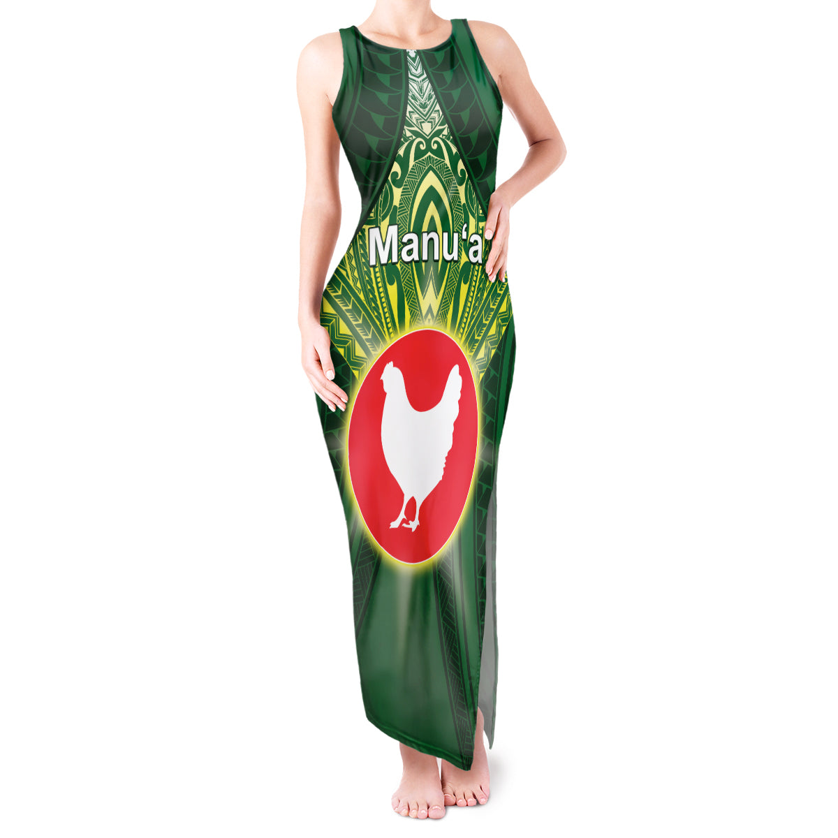 Personalized American Samoa Manu'a Cession Day Tank Maxi Dress With Polynesian Pattern