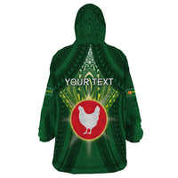 Personalized American Samoa Manu'a Cession Day Wearable Blanket Hoodie With Polynesian Pattern
