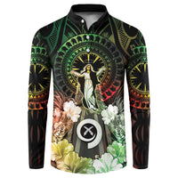 Vanuatu Happy Assumption Day Button Sweatshirt