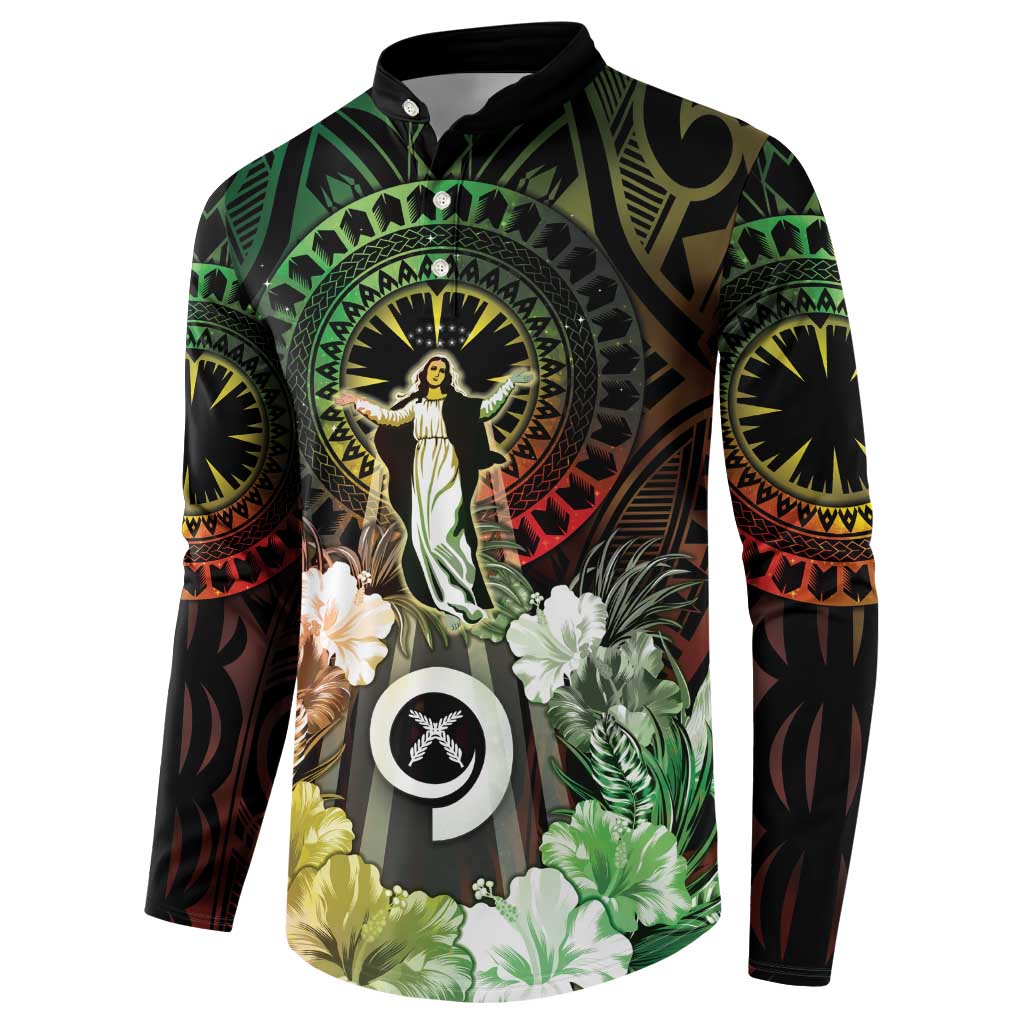 Vanuatu Happy Assumption Day Button Sweatshirt